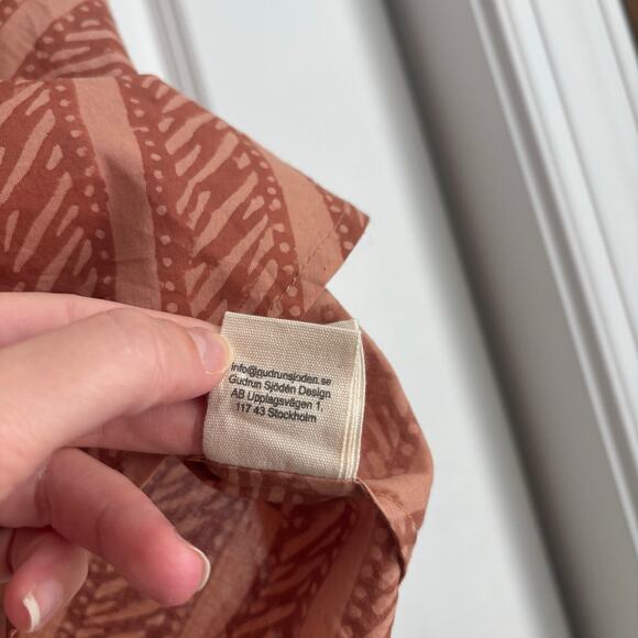 Gudrun Sjöden Lightweight Sleeveless Organic Cotton Tank Blouse Top M Boho Artsy - Picture 4 of 10